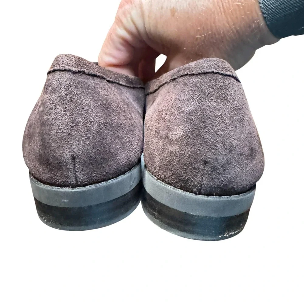 Gianni Bini Shoes Womens Size 10 Gray Suede Loafer Flats Comfort Casual